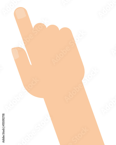 hand pointing with index finger icon