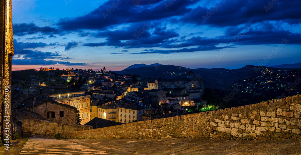 Perugia (Umbria Italy) view from Porta Sole