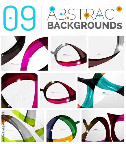 Set of abstract backgrounds