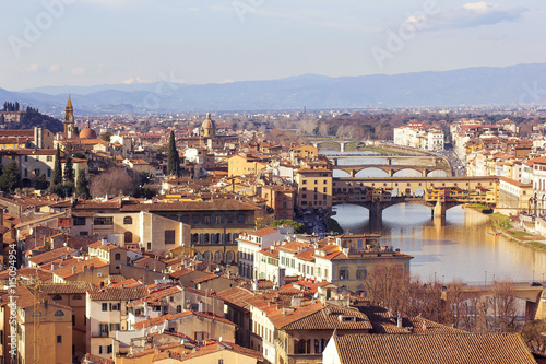 Florence from Piazzale Michelangelo  Tuscany  Italy.