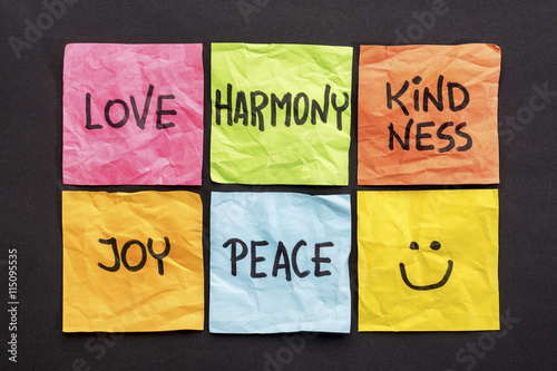 Obraz na plátne love, harmony kindness, joy and peace