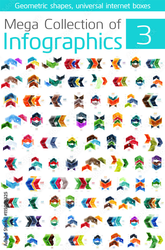 Mega collection of infographic templates Mega collection of infographic templates