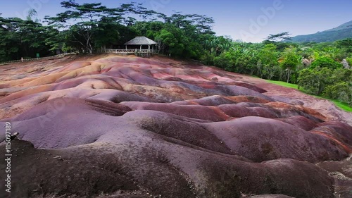 Most famous tourist place of Mauritius - earth of seven colors