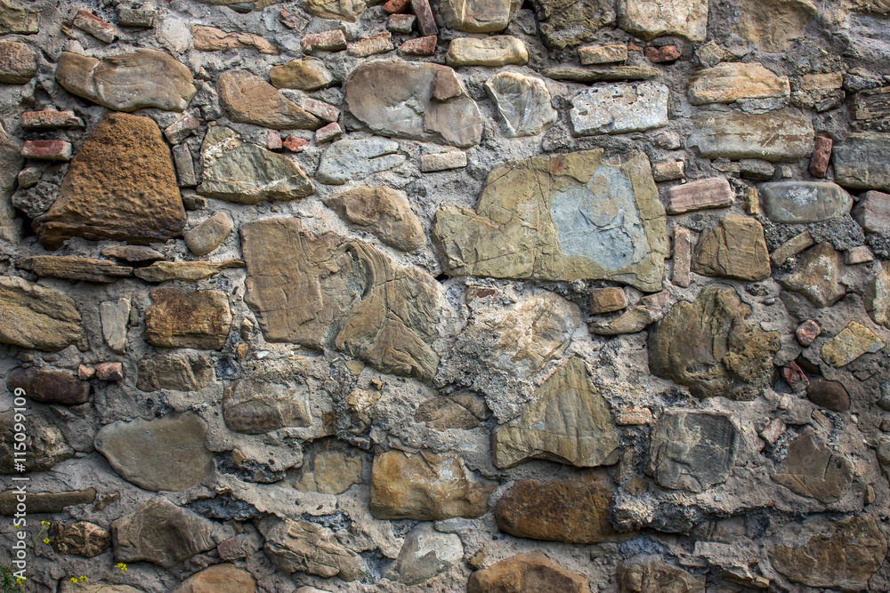 rural stonewall/Typical stone wall in the Ananuri castle rural stonewall/Typical stone wall in the Ananuri castle