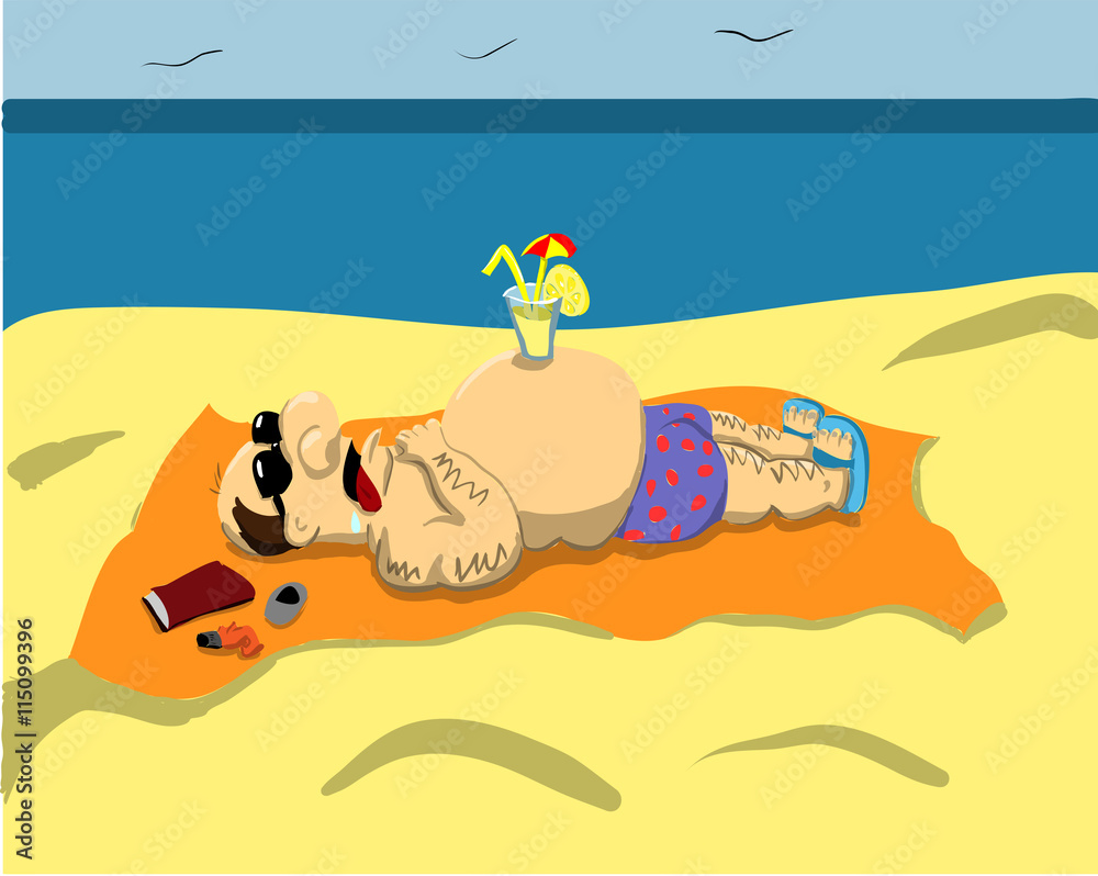 a man on the beach a man on the beach