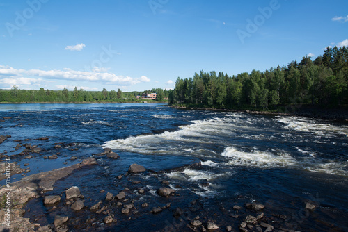 Glomma river in Elverum, Norway
