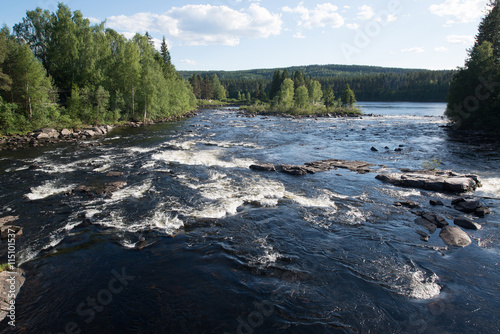 Glomma river in Elverum, Norway photo