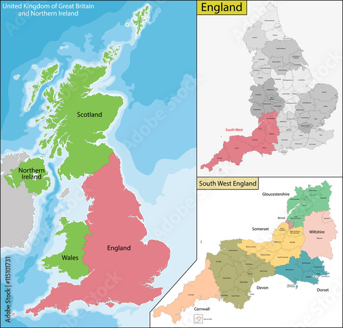 Map of England