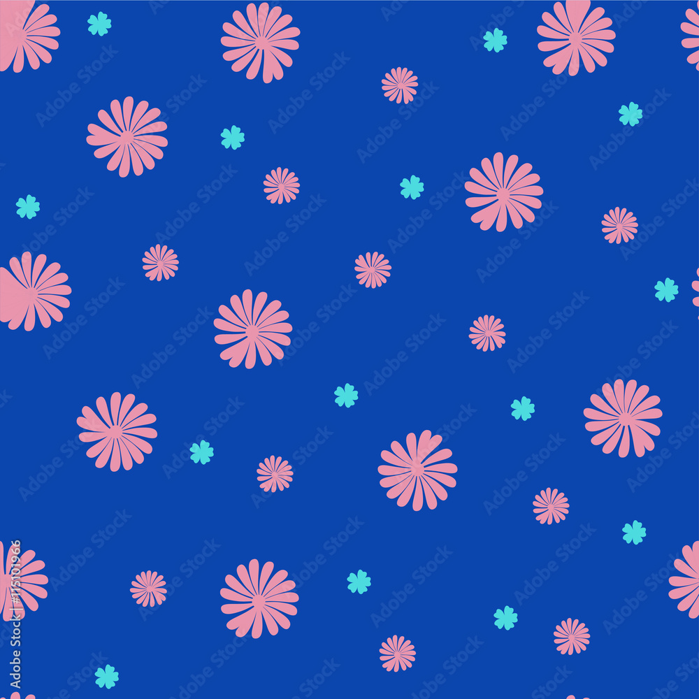 Trendy Seamless Floral Pattern in vector