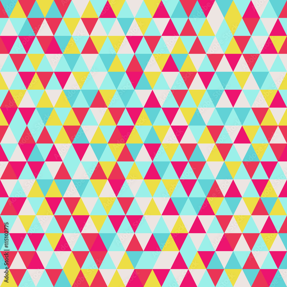 Seamless triangle pattern. Geometric abstract texture. Vector ba