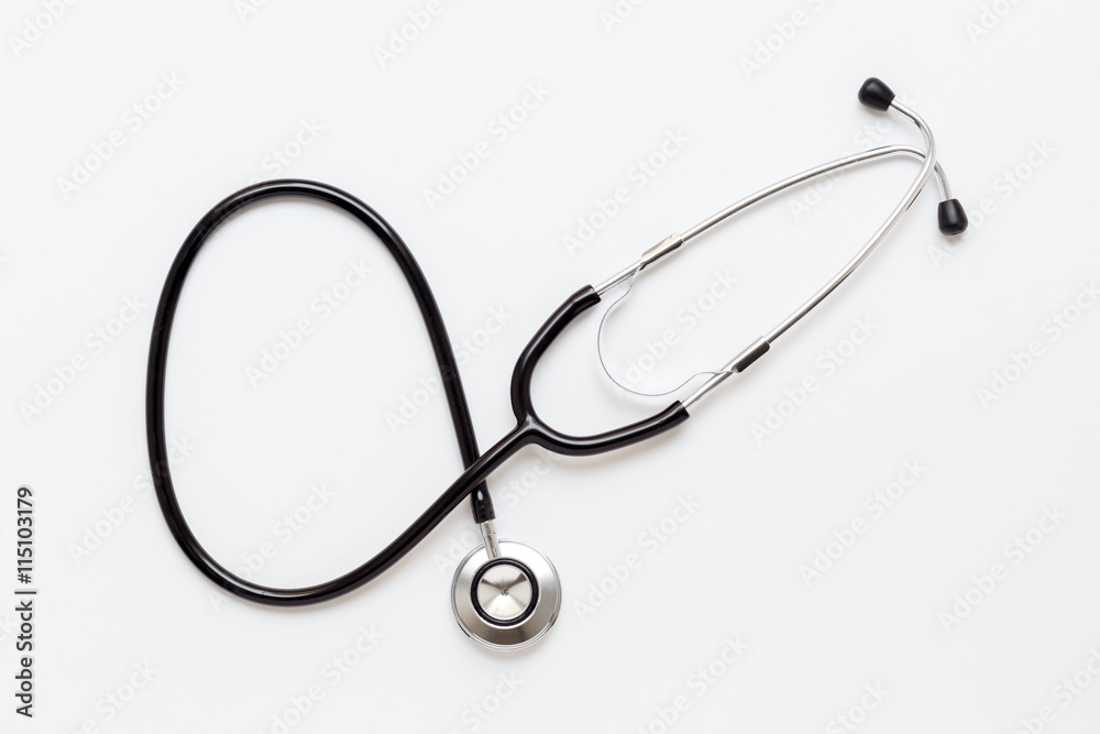 new stethoscope on a white background isolated new stethoscope on a white background isolated