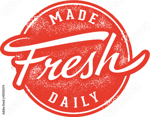 Made Fresh Daily Stamp