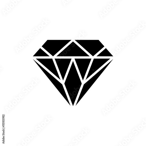 Vector of diamond. Logo. Business icon for the company jewelry / symbol. Vector illustration.