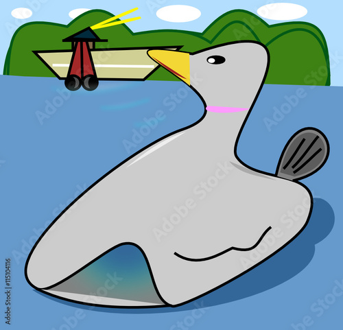 La caza del pato.
