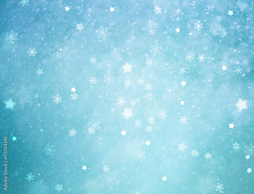 Snowy winter New Year and Christmas copy space greeting card illustration background. Snowy winter New Year and Christmas copy space greeting card illustration background.