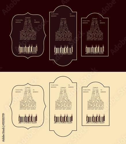 vector vintage label for beer