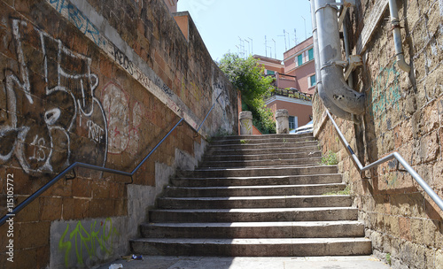 Steps in Rome, Italy
