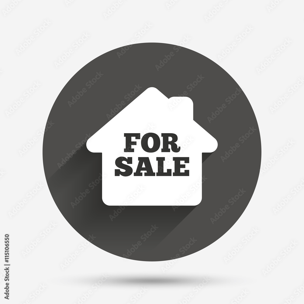 For sale sign icon. Real estate selling. For sale sign icon. Real estate selling.