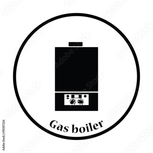 Gas boiler icon