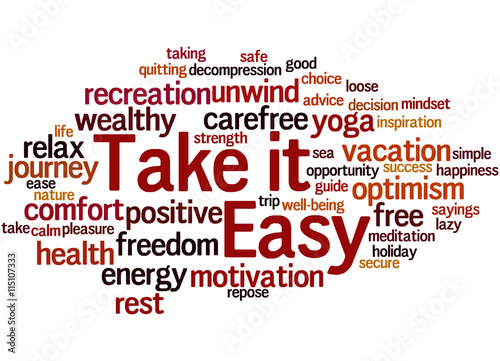 Take it Easy, word cloud concept 9