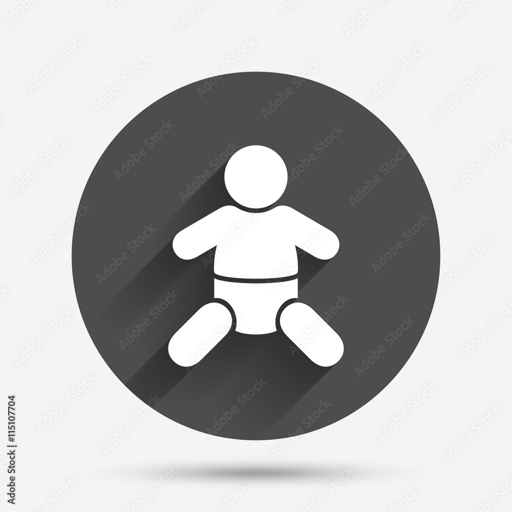 Baby infant sign icon. Toddler boy symbol. Baby infant sign icon. Toddler boy symbol.