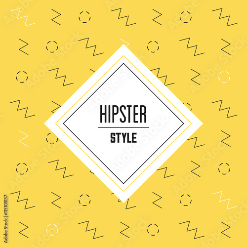 frame icon. Hipster style design. Vector graphic