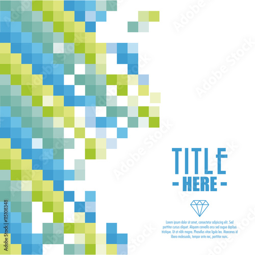 Pixel icon. Cover background. Vector graphic