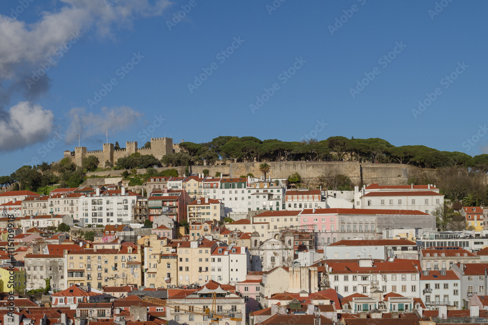 Lisbon overview of the castle