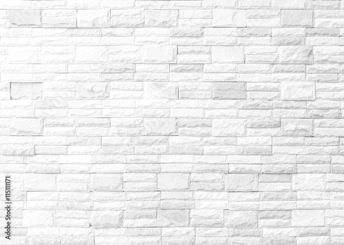 Abstract square white brick wall background.