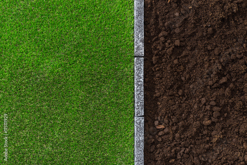 Canvas-taulu Soil and grass
