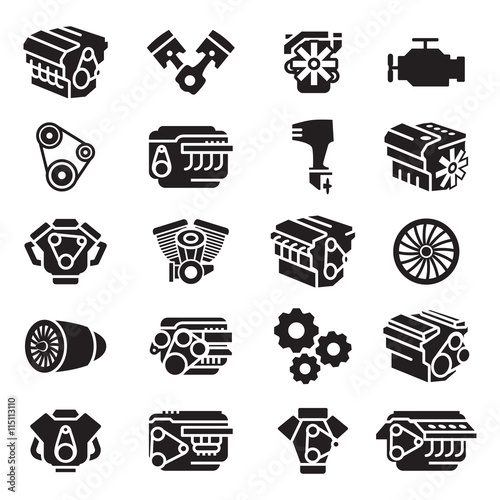 Leinwand Poster Car engines, motorcycle engines, aircraft engines, boat engines,