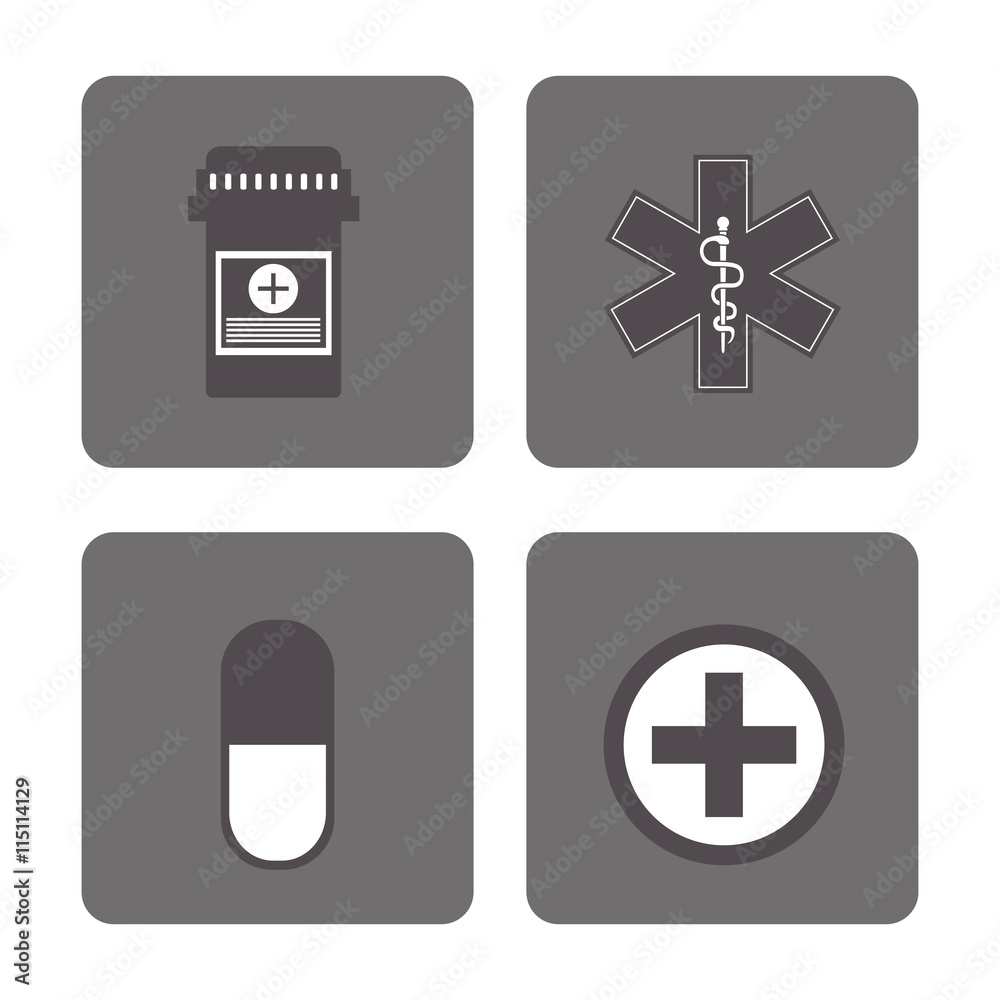icon set. Medical and Health care design. Vector graphic icon set. Medical and Health care design. Vector graphic