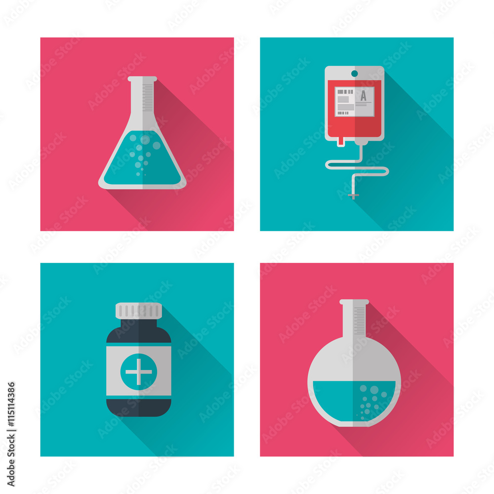 icon set over frame. Medical and Health care design. Vector grap icon set over frame. Medical and Health care design. Vector grap
