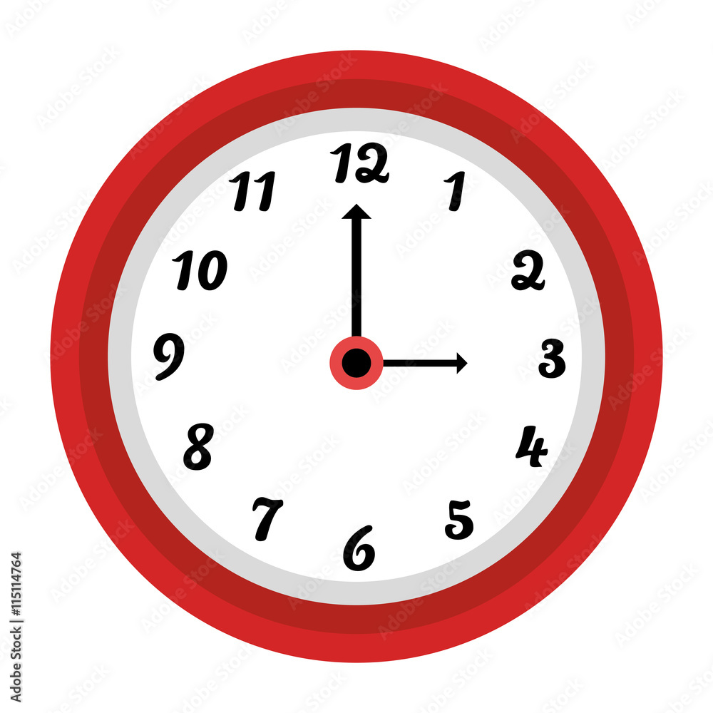 Time and clock isolated icon flat theme design, vector illustration. Time and clock isolated icon flat theme design, vector illustration.