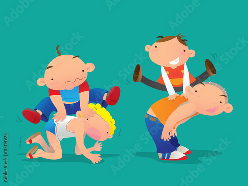 Kids playing Leapfrog