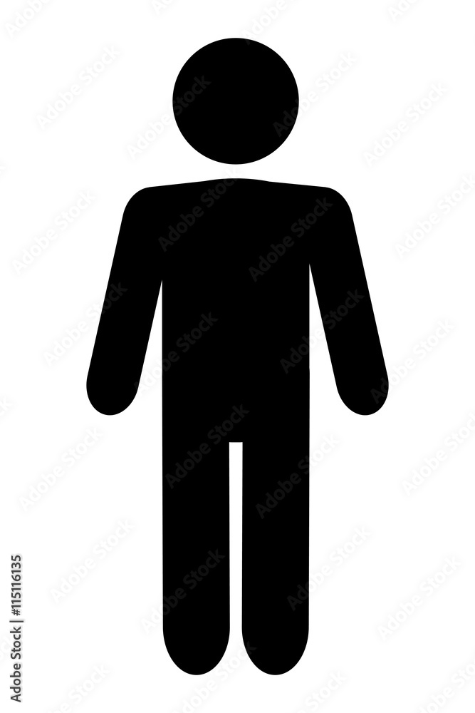 man pictogram icon man pictogram icon
