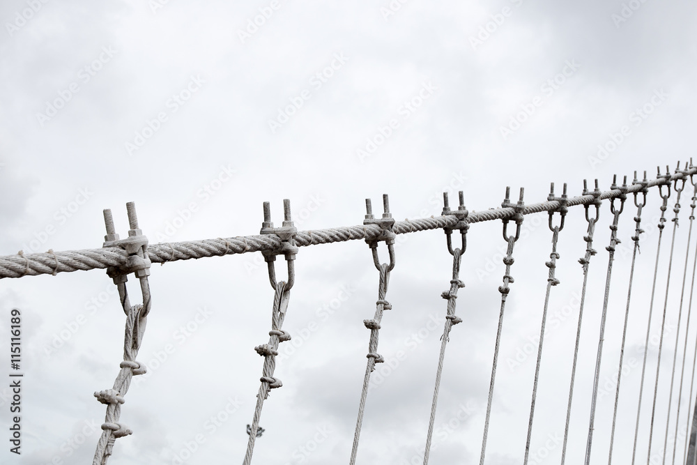 Fototapeta premium wire suspension bridge