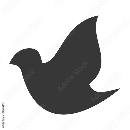 dove silhouette icon