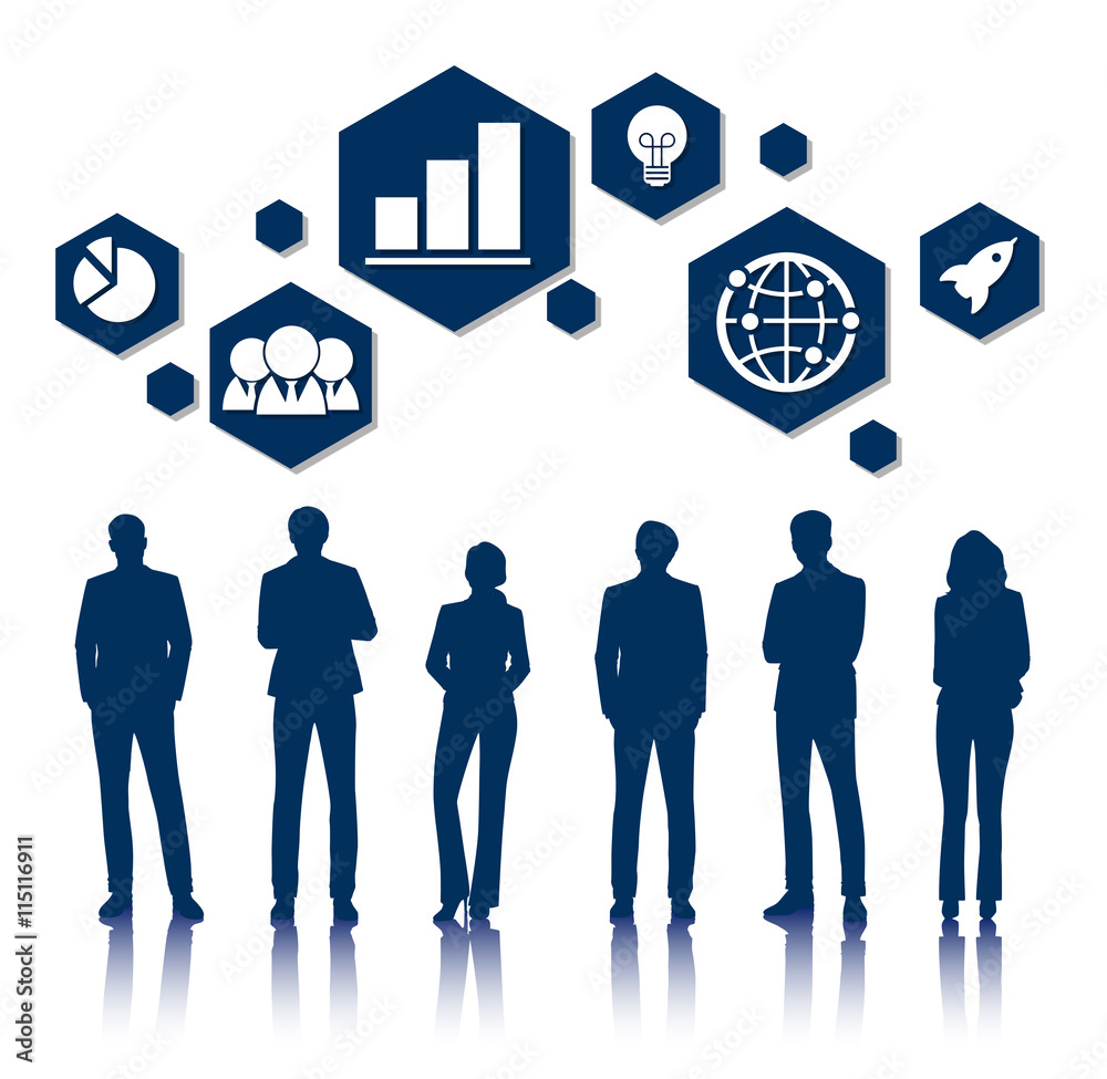 Vector UI Illustration Business People Concept ilustración de Stock ...