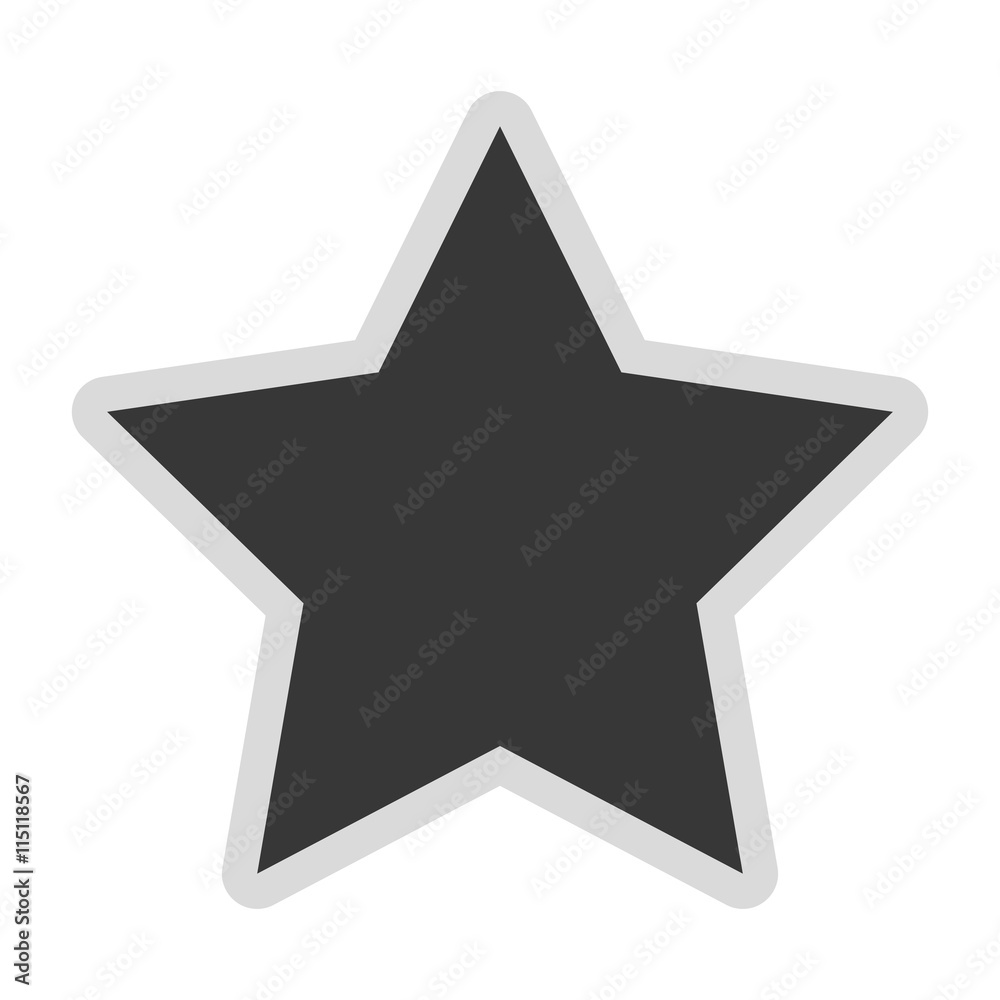 Obraz premium single star icon