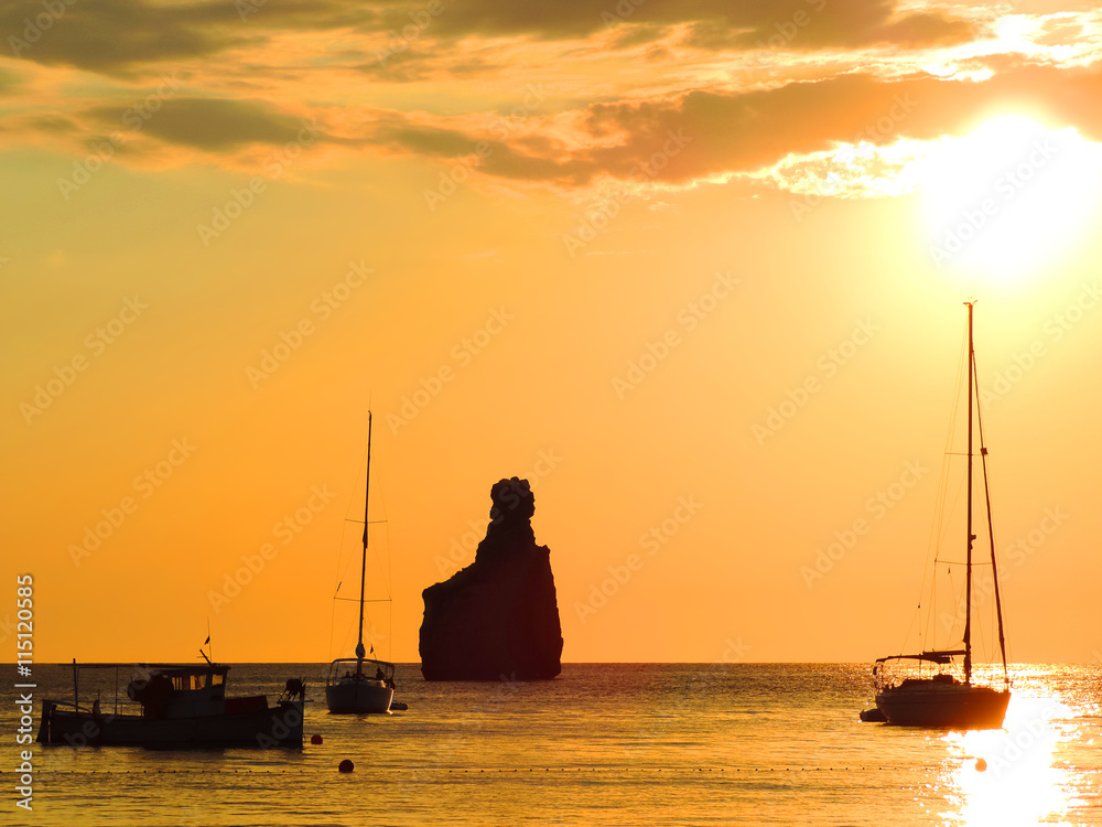 Sunset at Benirras Beach, Ibiza