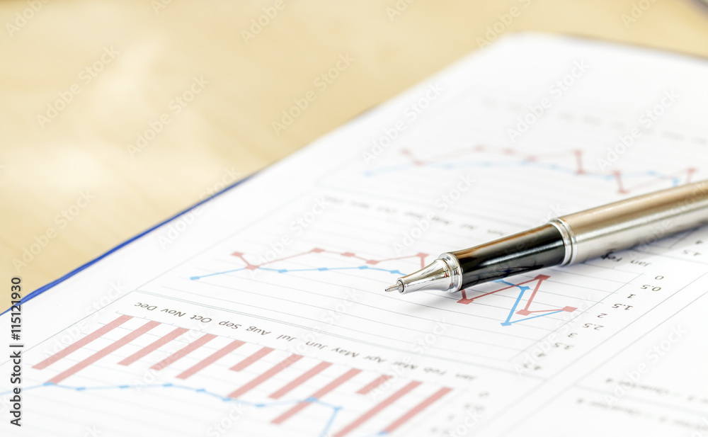 Charts and graphs of sales ,a symbol of successful corporate Charts and graphs of sales ,a symbol of successful corporate