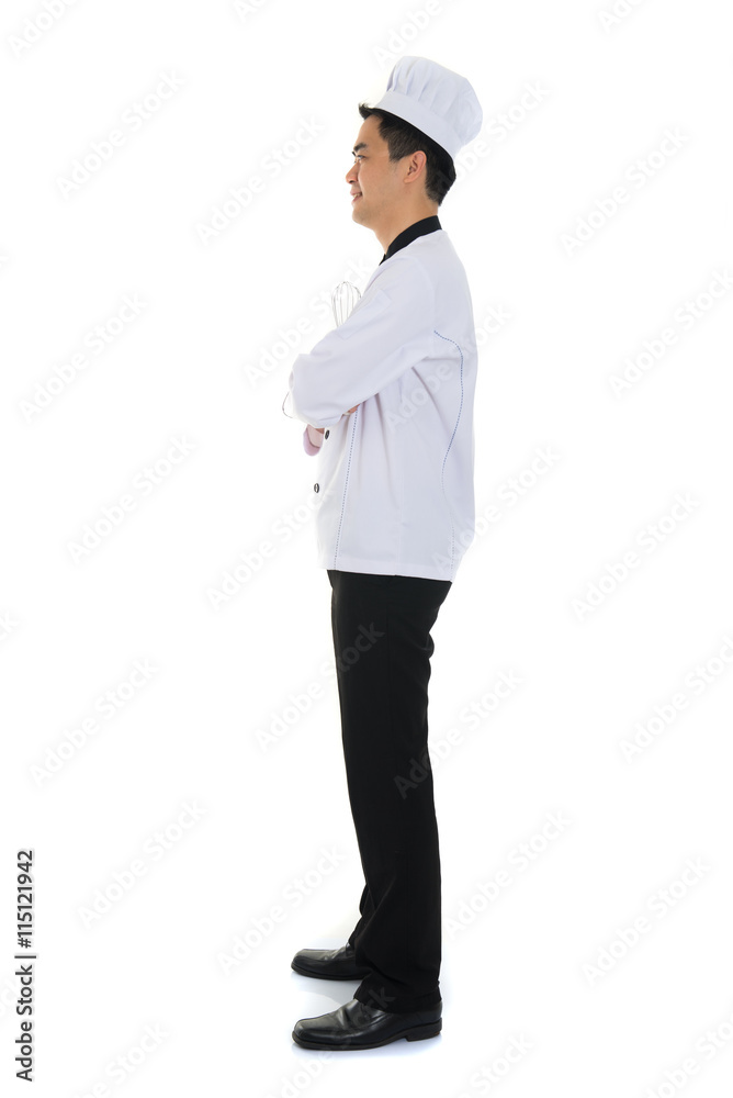 asian male chef full body asian male chef full body