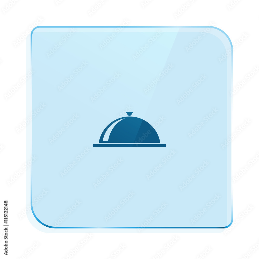 Fototapeta premium Food cover icon