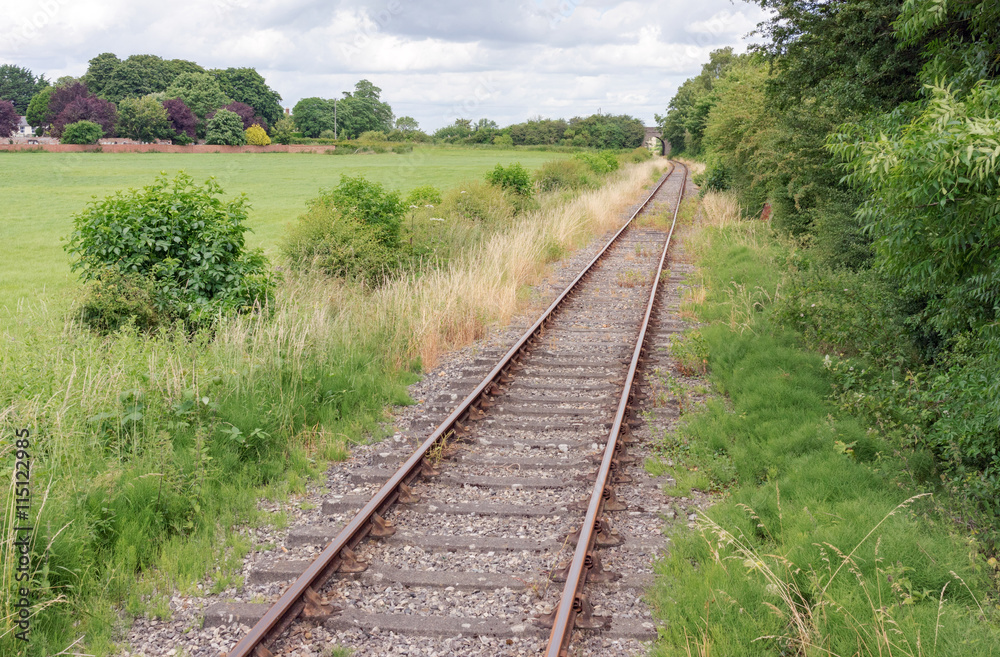 Fototapeta premium An old railway track in the UK