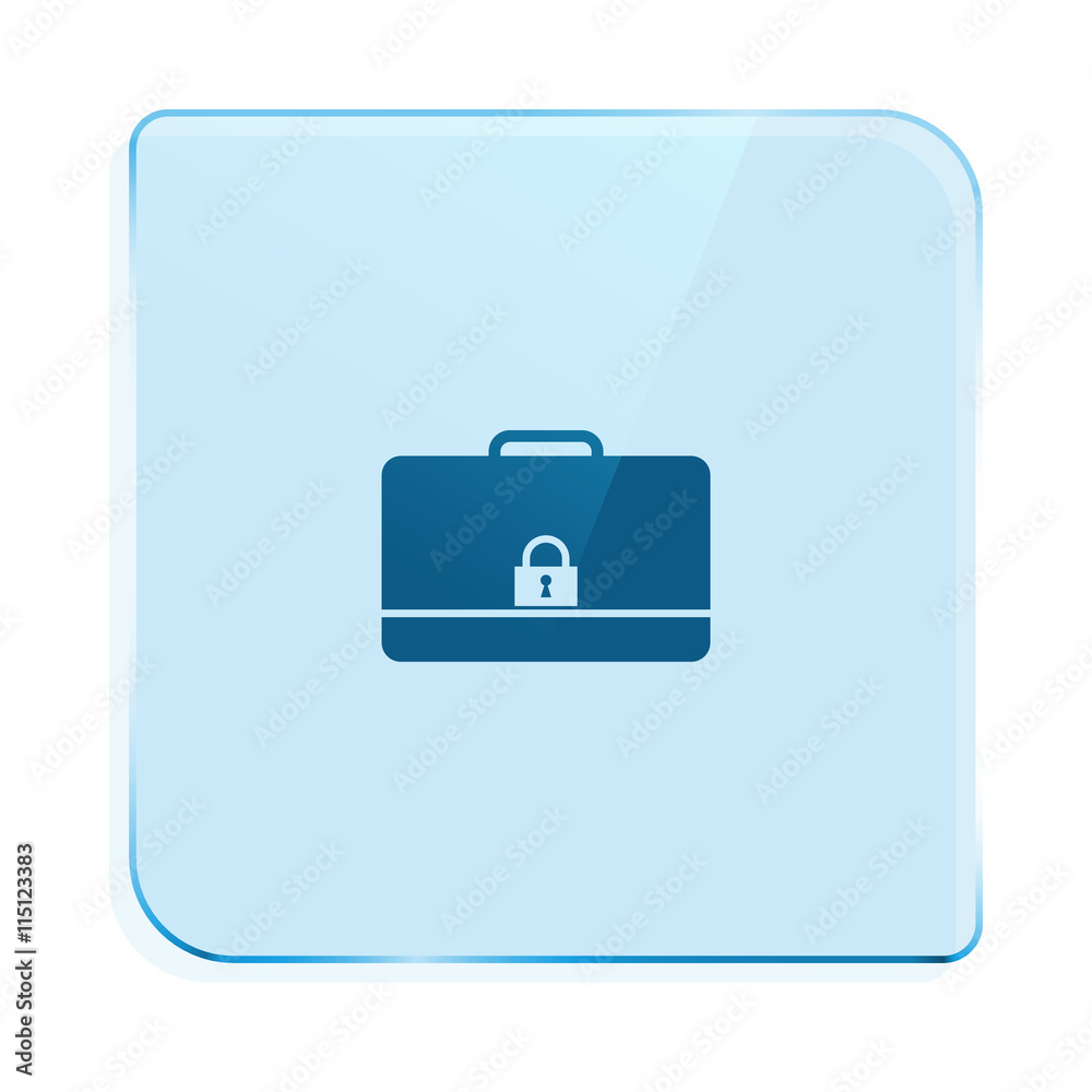 Icon of secured briefcase Icon of secured briefcase