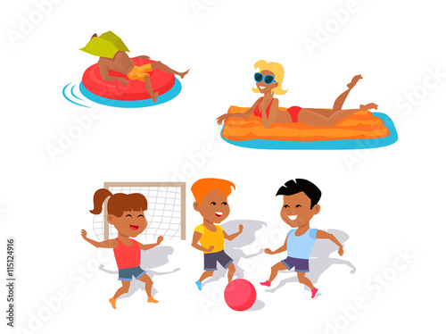 Summer Fun and Entertainments Illustration