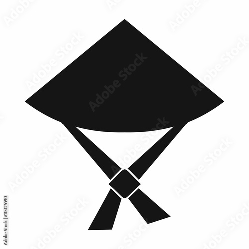 Vietnamese hat icon in simple style isolated vector illustration. Headdress symbol