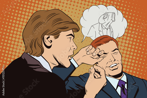 People in retro style.