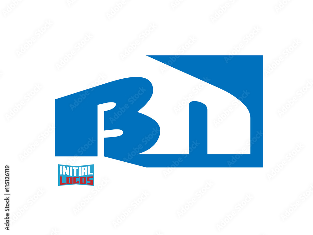 BN Initial Logo for your startup venture BN Initial Logo for your startup venture